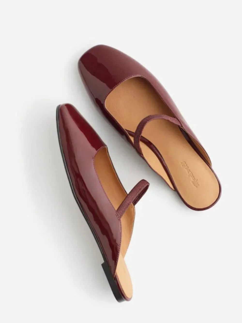 Madewell The Greta Ballet Flat Mule (Deep Merlot, Size 8) - Picture 1 of 3